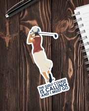 Girl Golf Course Is Calling Sticker - Single (Vertical) aos-sticker-single-vertical-lifestyle-front-05