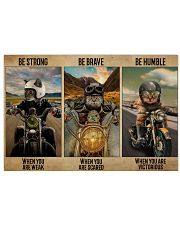 Cat Biker Be Strong 36x24 Poster front