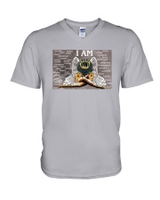 Afro Angel I Am V-Neck T-Shirt tile