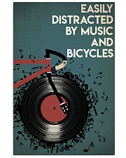 Easily Distracted By Music And Bicycle 24x36 Poster front