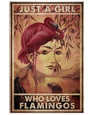 Just A Girl Loves Flamingo 24x36 Poster front