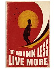Surfing Think Less Live More 24x36 Poster front
