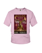 Moose Winery Serve Yourself Youth T-Shirt tile
