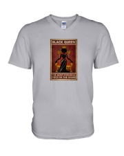 Black Queen V-Neck T-Shirt tile