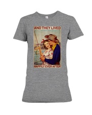 Fishing Couple Happily Ever After Premium Fit Ladies Tee tile