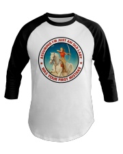 Vintage Archery Girl Assuming Baseball Tee tile