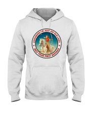 Vintage Archery Girl Assuming Hooded Sweatshirt front