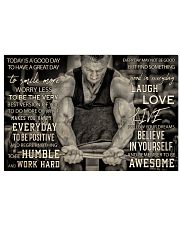 Workout Man Today Is A Good Day 36x24 Poster front