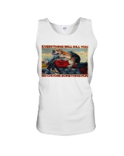 Bulldog Motorcycle Unisex Tank tile