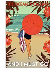 Girl The Ocean Is Calling 24x36 Poster front