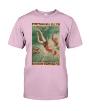 Swimming Choose Something Fun Classic T-Shirt tile