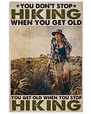 Old Lady You Don't Stop Hiking Vertical Poster tile
