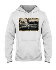 Plane Every Takeoff Is Optional Hooded Sweatshirt tile