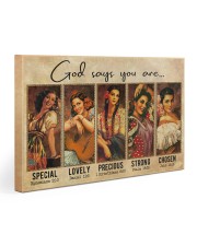 Mexican Girl God Says You Are Gallery Wrapped Canvas Prints tile