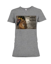 Black Man Son Of The King Premium Fit Ladies Tee tile