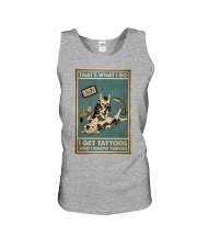 French Bulldog Tattoo And I Know Things Unisex Tank tile