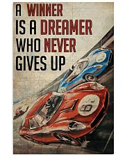 Motorsport A Winner Is A Dreamer 24x36 Poster front