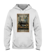 Black Cat Drink Forget Things Hooded Sweatshirt tile