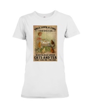 OUAT Girl Loved Cats And Tea Dictionary Premium Fit Ladies Tee tile