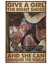 Cowgirl Conquer World 24x36 Poster front