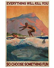 Surfing With Shark Choose Something Fun 24x36 Poster front