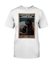 Black Cat Drink Forget Things 3 Premium Fit Mens Tee tile