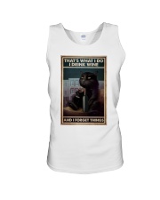 Black Cat Drink Forget Things 3 Unisex Tank tile