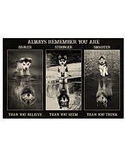 Husky Wolf Always Remember 36x24 Poster front