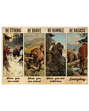 Bear Hunting Be Badass 36x24 Poster front