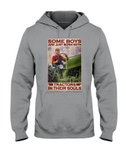 Some Boys Are Just Born With Tractors Hooded Sweatshirt tile