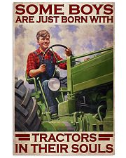 Some Boys Are Just Born With Tractors 24x36 Poster front