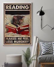 Reading Makes Me Feel Less Murdery 24x36 Poster lifestyle-poster-1