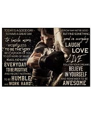 Man Boxing Today Is A Good Day 36x24 Poster front