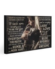 Man Boxing Today Is A Good Day Gallery Wrapped Canvas Prints tile
