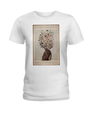 Girl Lose Mind With Music And Tattoo Ladies T-Shirt tile