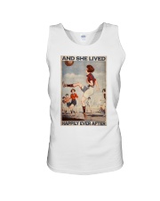 Girl Playing Football Lived Happily Unisex Tank tile