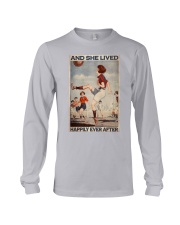 Girl Playing Football Lived Happily Long Sleeve Tee tile