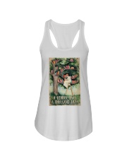 A Reader Lives A Thousand Lives Ladies Flowy Tank tile