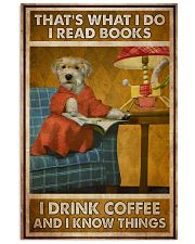 Doggo Read Books Drink Coffee 24x36 Poster front