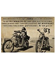 Biker While On This Ride Called Life 36x24 Poster front