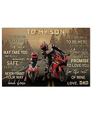 Motorcycle Racing To My Son 36x24 Poster front