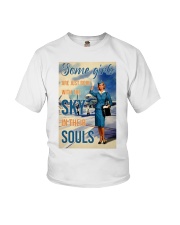 Flight Attendant Some Girls Are Born Youth T-Shirt tile