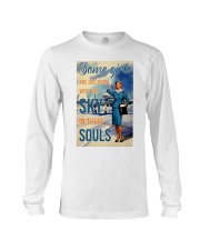 Flight Attendant Some Girls Are Born Long Sleeve Tee tile