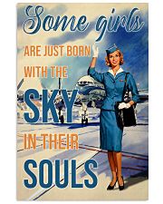 Flight Attendant Some Girls Are Born 24x36 Poster front