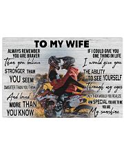 Motocross Couple To My Wife 36x24 Poster front