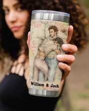 Gay Couple To My Husband Personalized 20oz Tumbler aos-20oz-tumbler-lifestyle-front-93