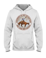Cowboy Ride Bronco And Drink Beer Hooded Sweatshirt front
