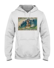 Cowboy Surfing Choose Something Fun Hooded Sweatshirt tile