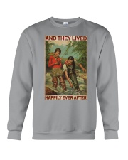 Fishing Couple And They Lived Happily Ever After Crewneck Sweatshirt tile