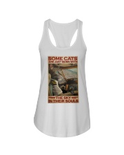 Cat Pilot Ladies Flowy Tank tile